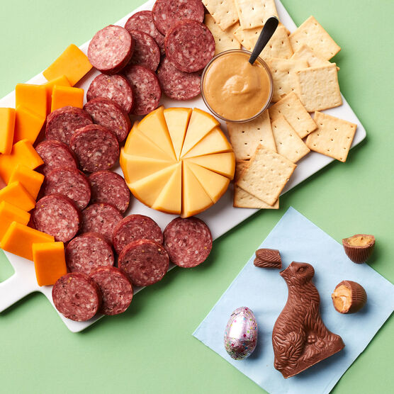 Happy Easter Gift Box Charcuterie Spread