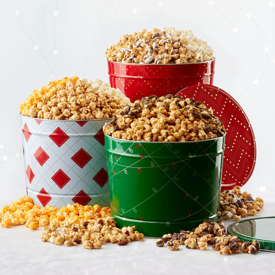 Display of the other popcorn tins we sell