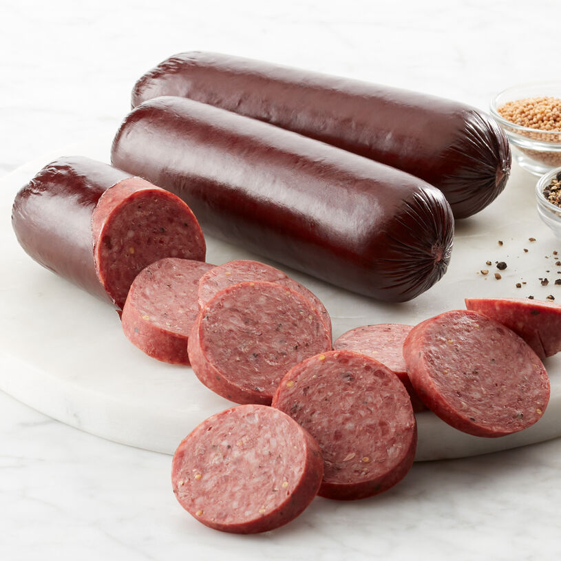Featured image of post Best Smoked Summer Sausage Recipe / Season with garlic powder, curing salt, liquid smoke and mustard seed, and mix thoroughly.