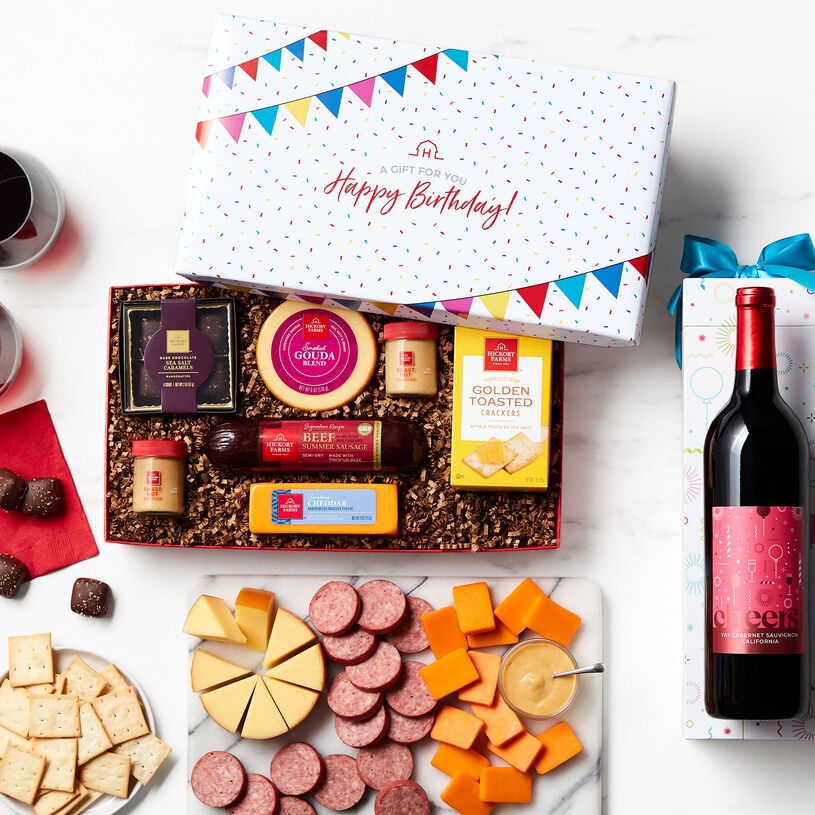 Birthday Treats & Wine Gift Set