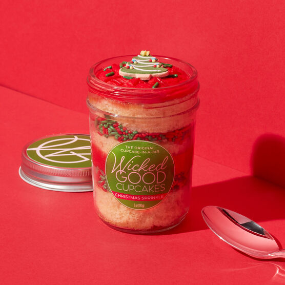 Christmas Sprinkle Cupcake Jar