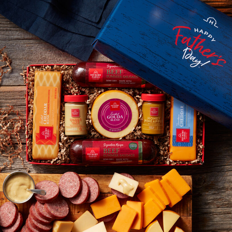 Father's Day Summer Sausage and Cheese Gift Box
