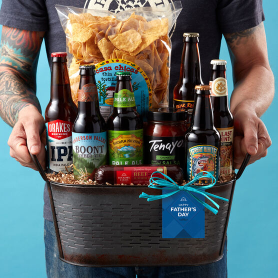 Father's Day California Craft Beer Gift Basket - Chips and Salsa