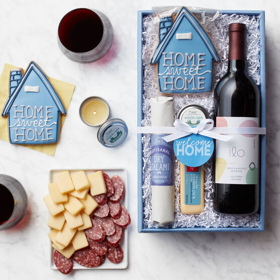 Alternate view of Welcome Home Snacks & Wine Gift Box