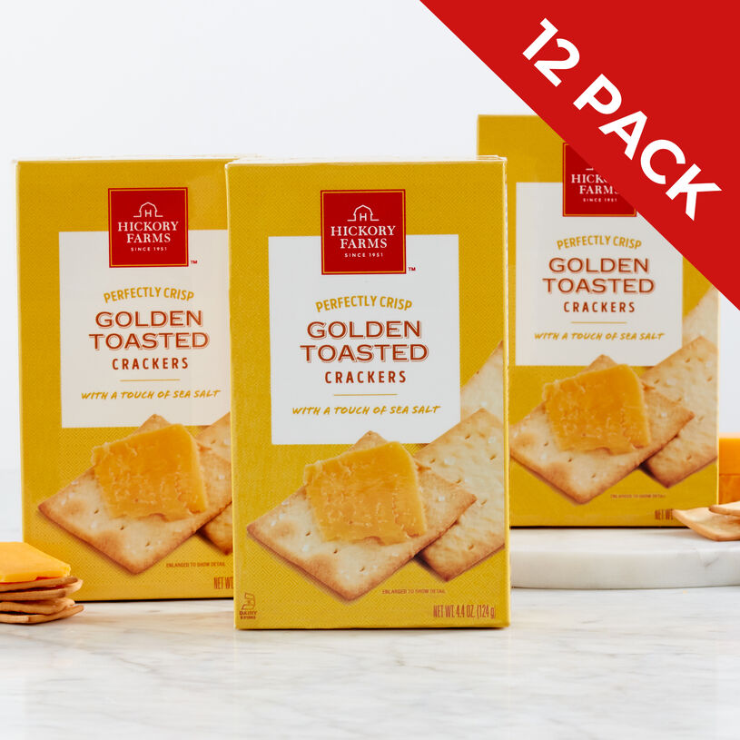 Golden Toasted Crackers 12-Pack