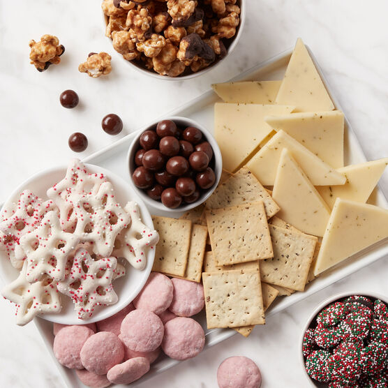 Winter Wonderland Holiday Treats Tower Charcuterie