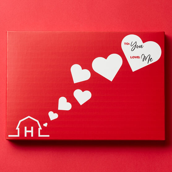 Valentine's Day Cheese & Sausage Lover's Gift Box Lid Exterior