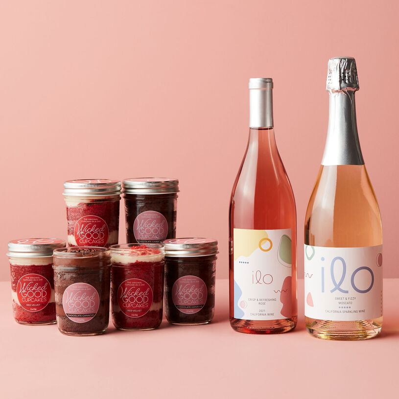Cupcake 6-Pack & Rosé + Moscato | 
