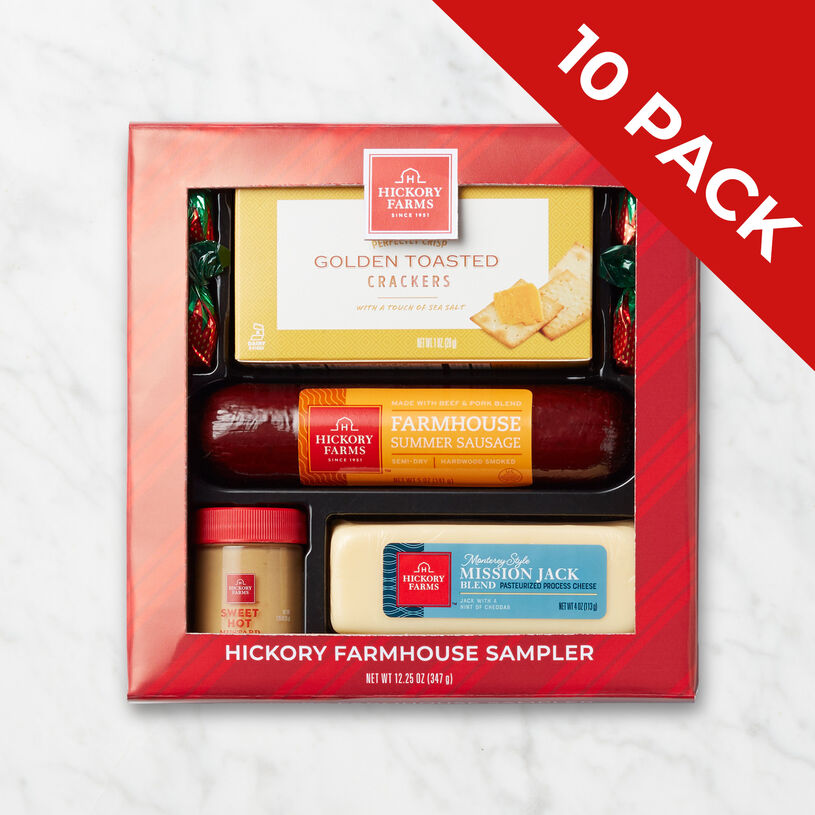 10-Pack Case: Hickory Farmhouse Sampler Gift Box