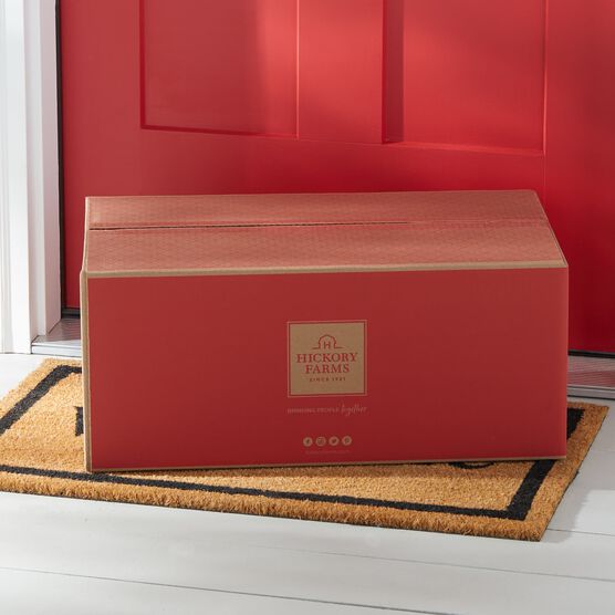 Red Hickory Farms Shipping Box
