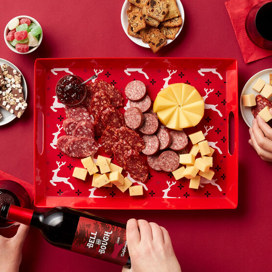 Holiday Entertaining Gift Set with Wine Charcuterie
