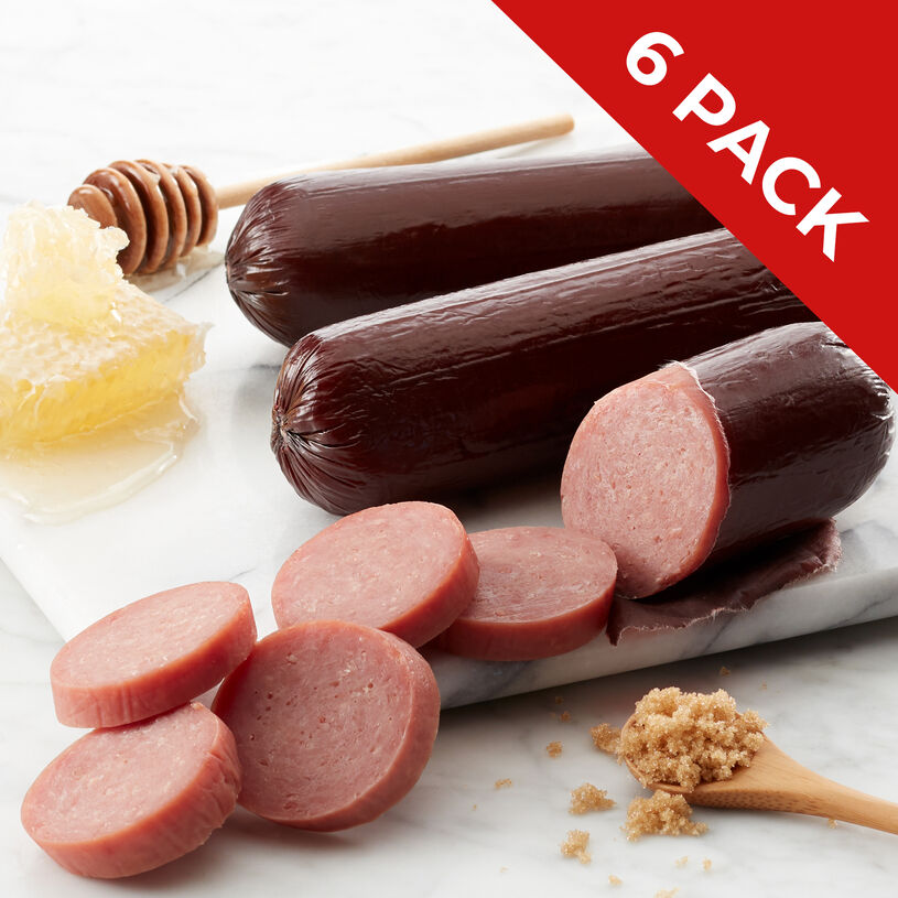 This item is a 6-pack of Sweet & Smoky Turkey Summer Sausage
