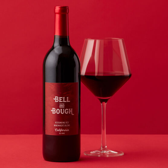 Bell & Bough California Red Blend With Red Background