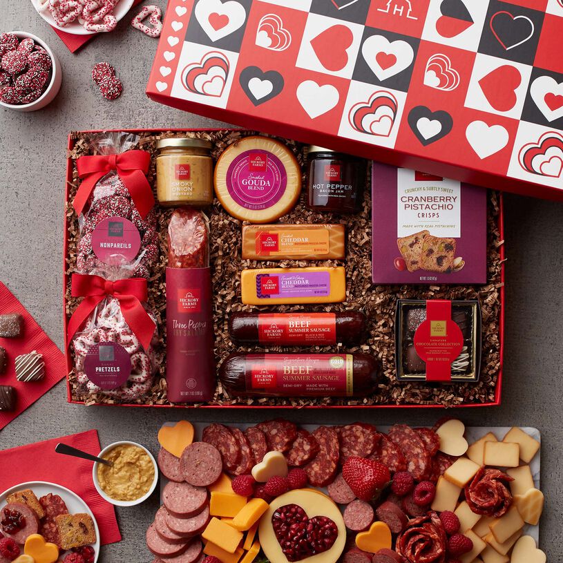 Valentine's Day Charcuterie & Chocolate Gift Box