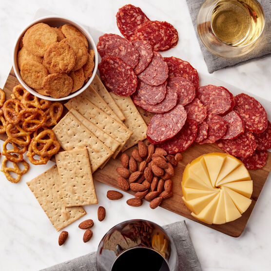 Gold Medal California Wine Gift Basket Charcuterie Spread