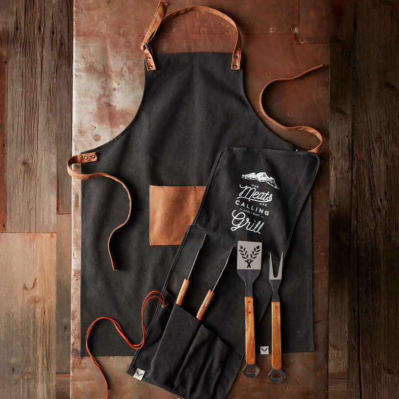 Grilling Apron and Tool Set