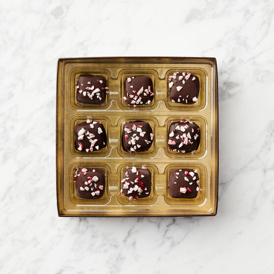 Dark Chocolate Peppermint Meltaways Inside Box