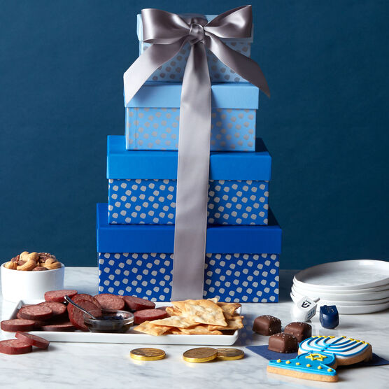 Happy Hanukkah Gift Tower Boxes