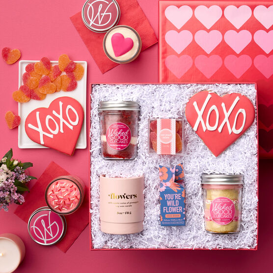 Love Blooms Valentine's Day Gift Box Spread