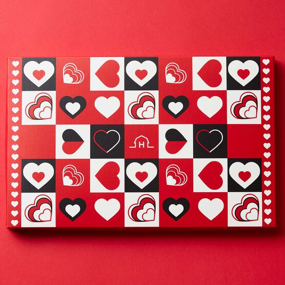Valentine's Day Charcuterie & Chocolate Gift Box with Wine Lid Exterior