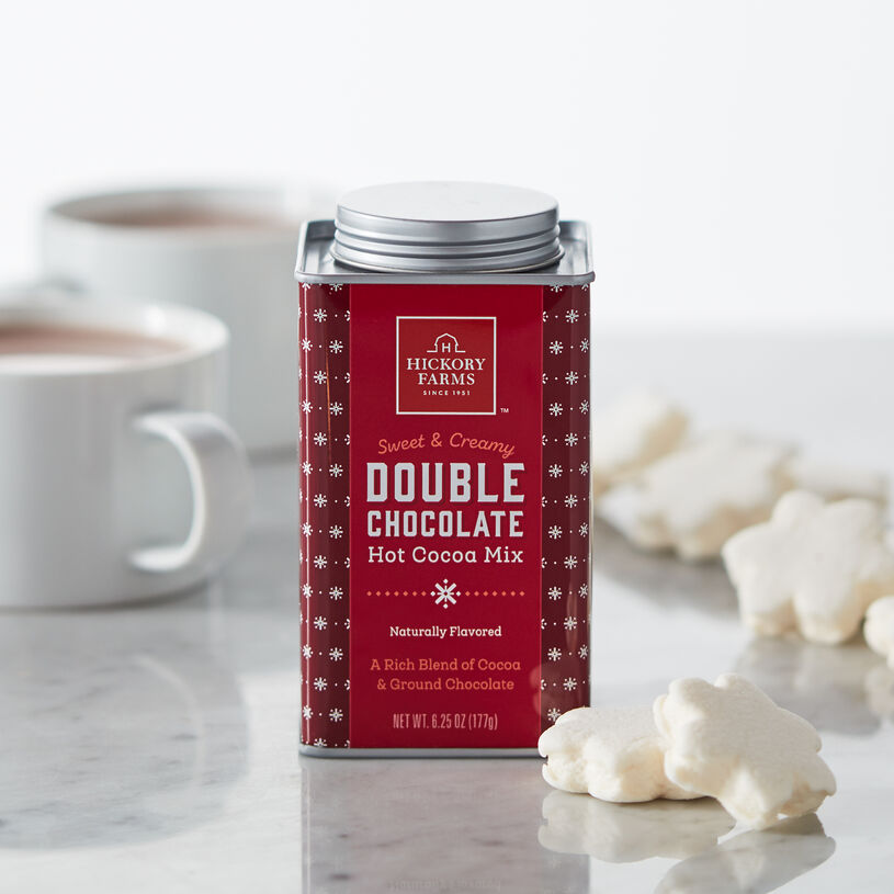 Indulge in a smooth, creamy treat with our Double Chocolate Hot Cocoa Mix.
