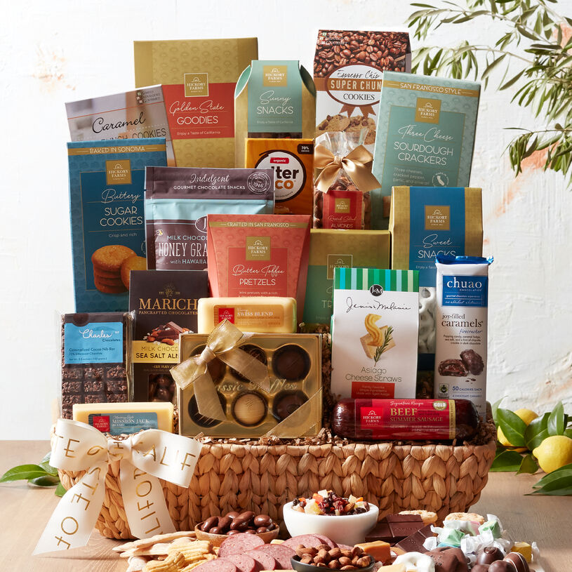 Grand California Sharable Gift Basket Hickory Farms