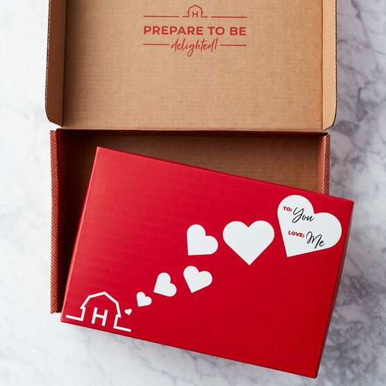 Valentine's Day Cheese & Sausage Lover's Gift Box Shipping Box