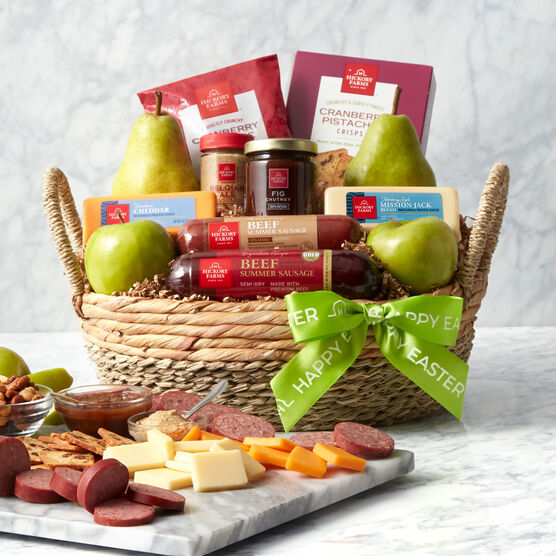 Alternate view of Easter Premium Fruit & Snack Gift Basket