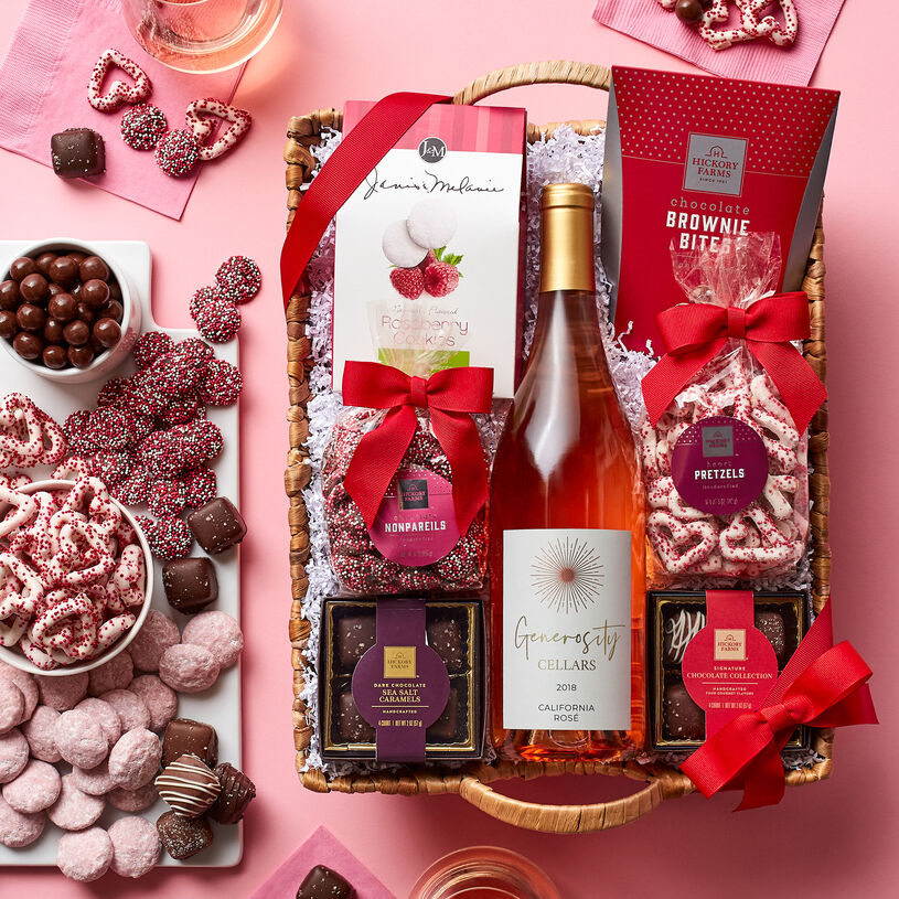Sweets & Rosé Gift Basket