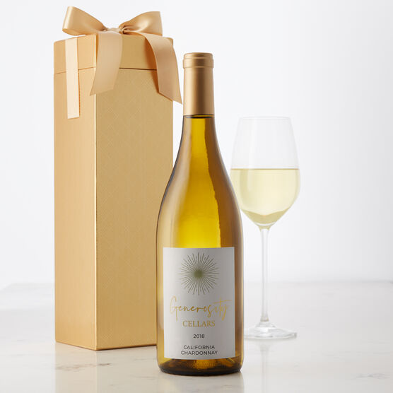 Generosity Cellars California Chardonnay White Wine Gift