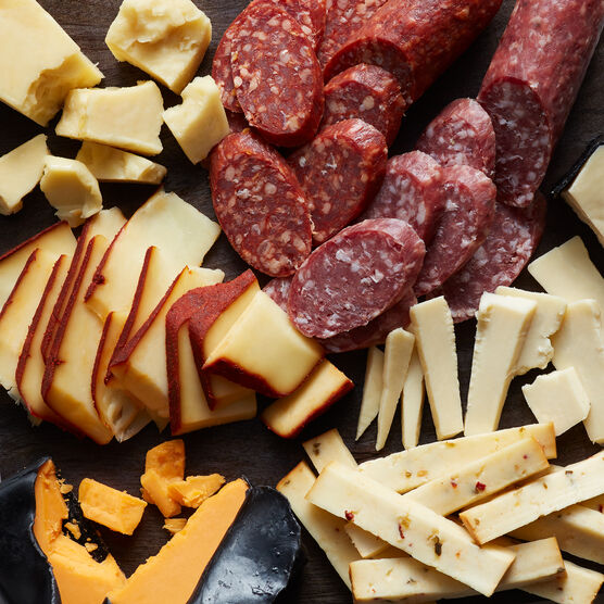 Alternate View of Grand Charcuterie & Wine Gift Crate