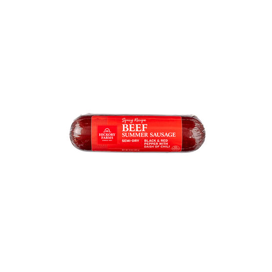 Alternate View of Spicy Beef Summer Sausage Packaged