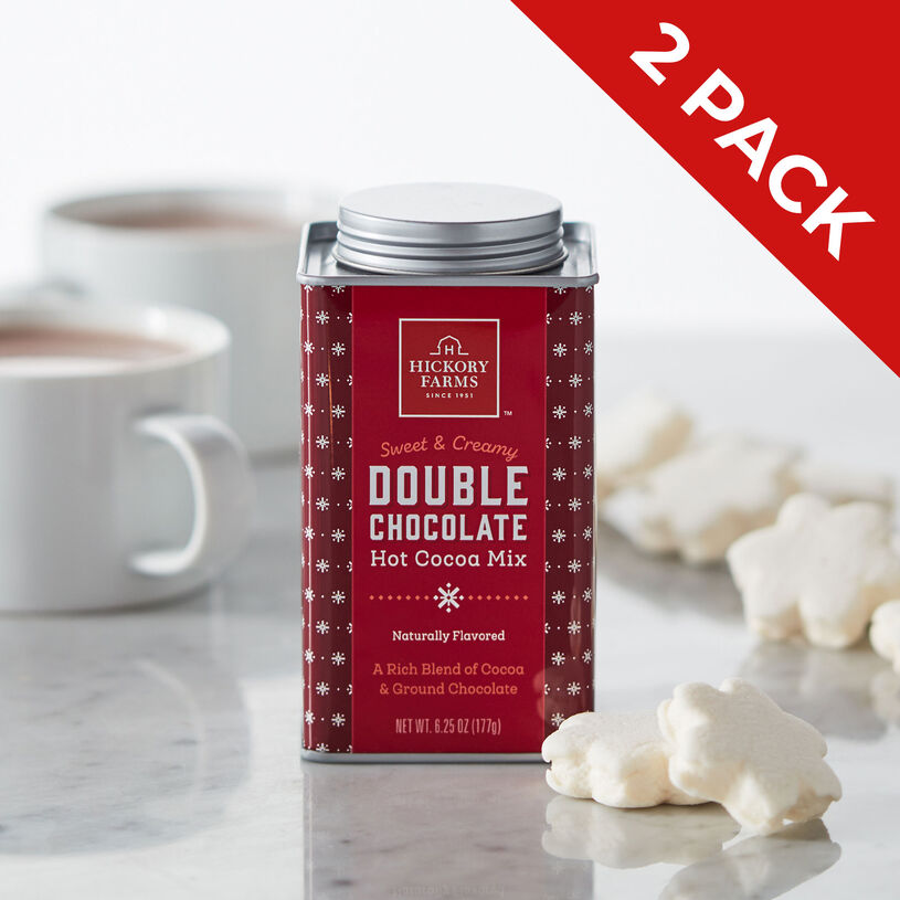 Indulge in a smooth, creamy treat with our Double Chocolate Hot Cocoa Mix.
