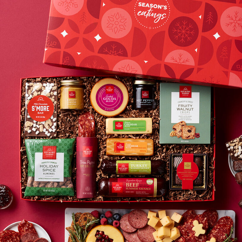 Season's Eatings Premium Charcuterie & Chocolate Gift Box