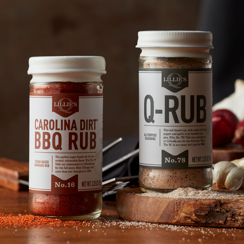 Featuring one each of sweet and smoky Carolina Dirt BBQ Rub and spicy and savory Q-Rub, this gift will add some extra flavor to ribs, steaks, chops, and burgers.