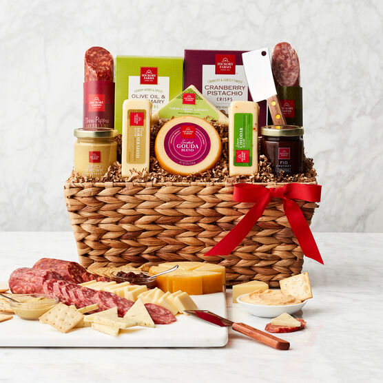 gourmet salami and cheese gift basket 004444 1
