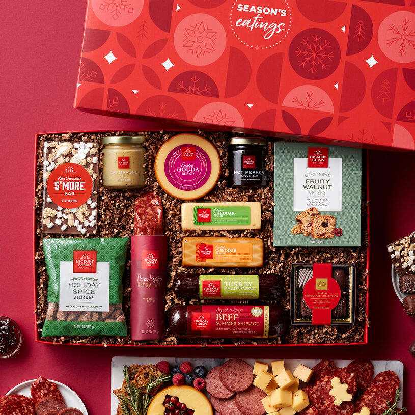 Season's Eatings Premium Charcuterie & Chocolate Gift Box