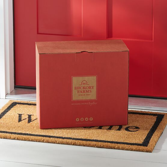 Red Hickory Farms Shipping Box