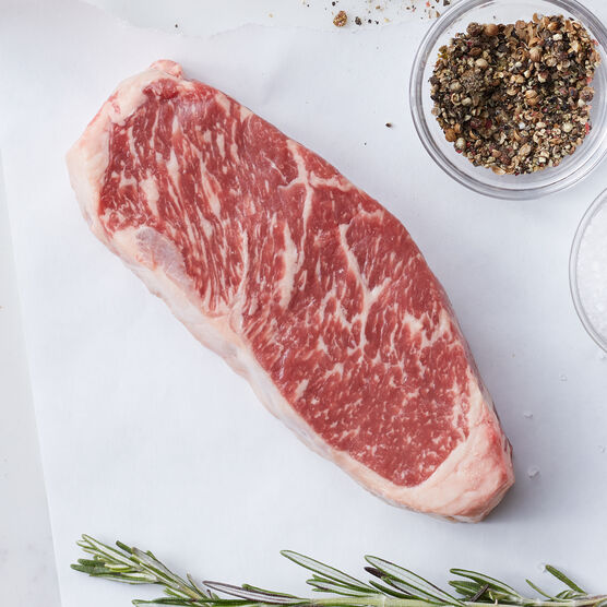 Alternate view of 8 oz New York Strip Steaks - Ships frozen and raw