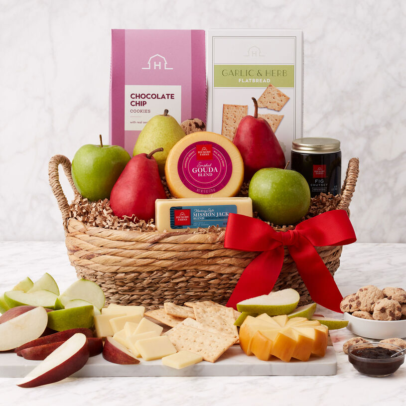 Fruit & Snack Gift Basket
