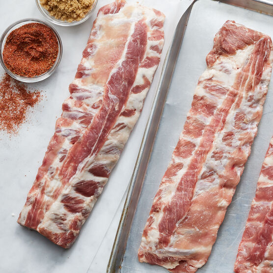 Alternate View of Meaty, tender, and delicious premium pork ribs.