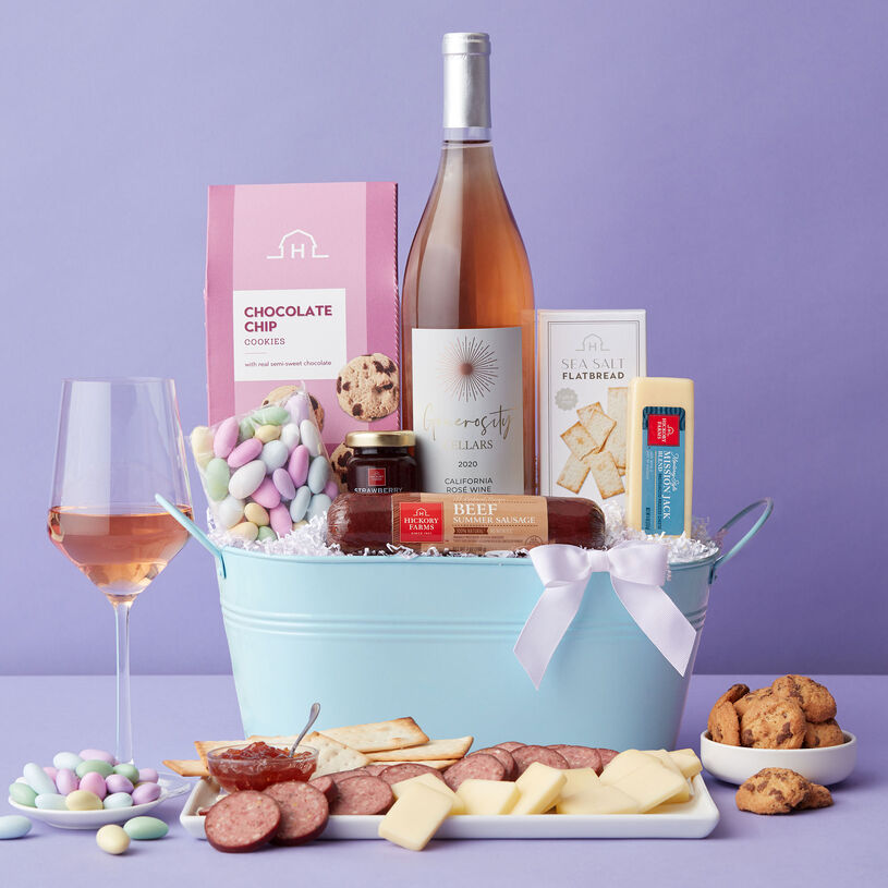 Spring Gourmet Wine Gift Basket