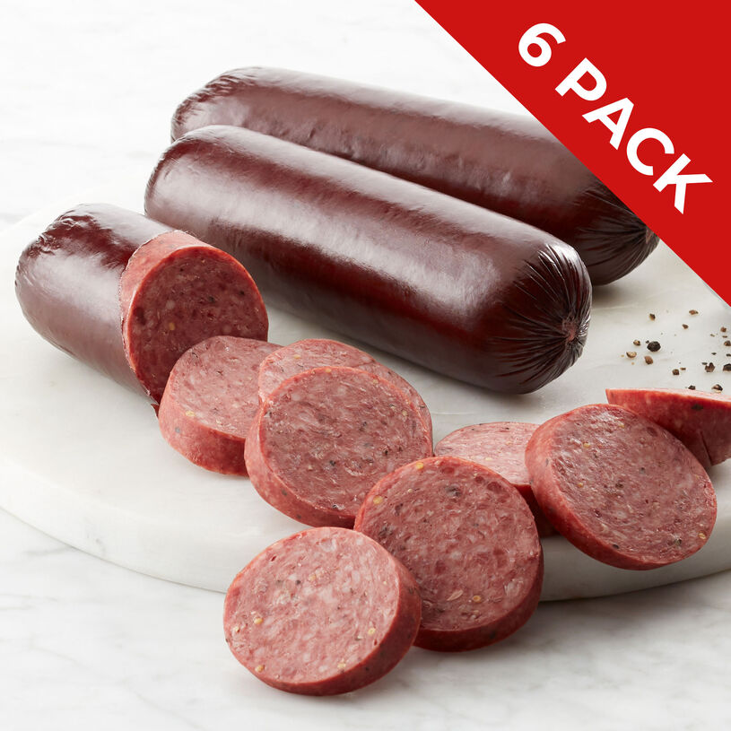 This item is a 6-pack of Signature Beef Summer Sausage.