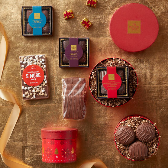 Chocolate Indulgence Holiday Gift Tower Spread