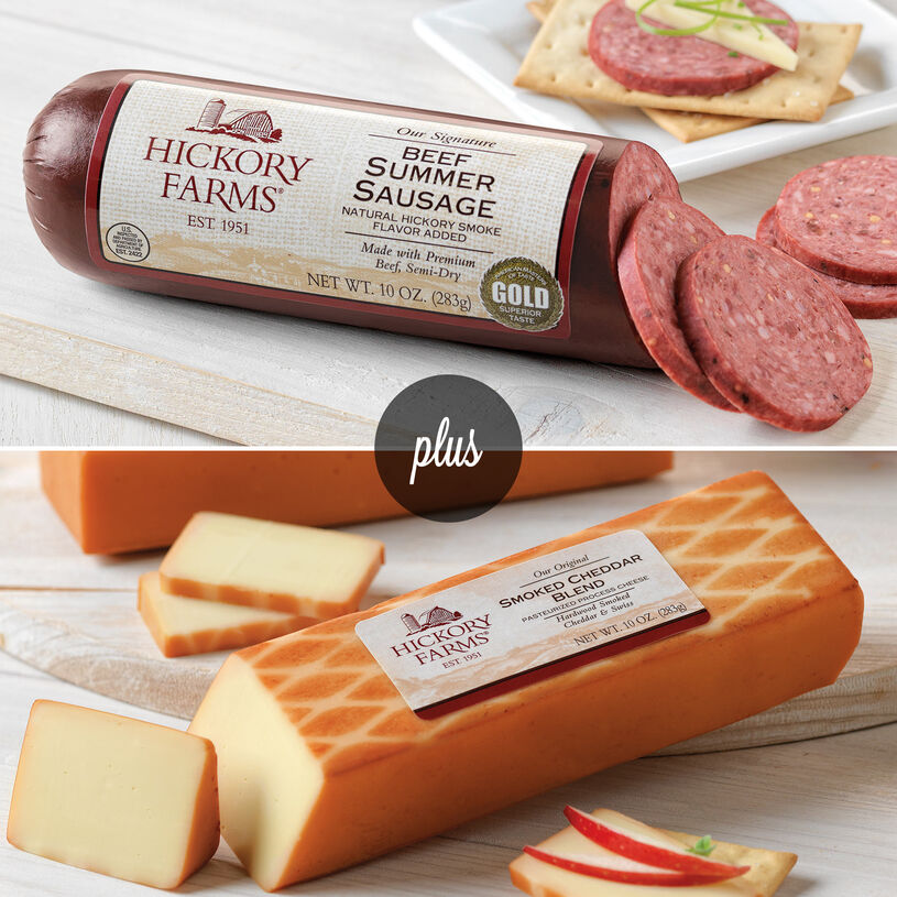 Beef Summer Sausage & Smoked Cheddar Cheese
