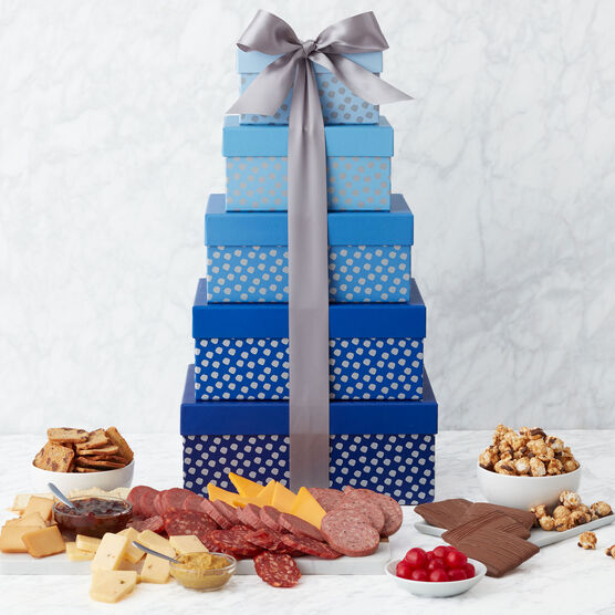 Brilliant Blue Gift Tower