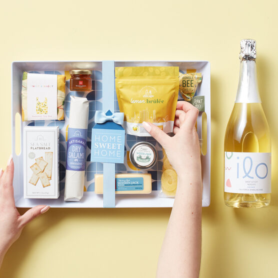 Happy Housewarming Gift Set with Wine