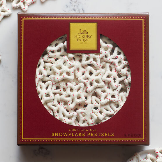 The delicious creamy white frosting and crunchy pretzels add just the right blend of salty and sweet to any dessert spread. 