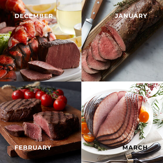 Alternate View of Grand Steakhouse Favorites - 12 Month Plan - Steak, Tenderloin, Lobster, Ham