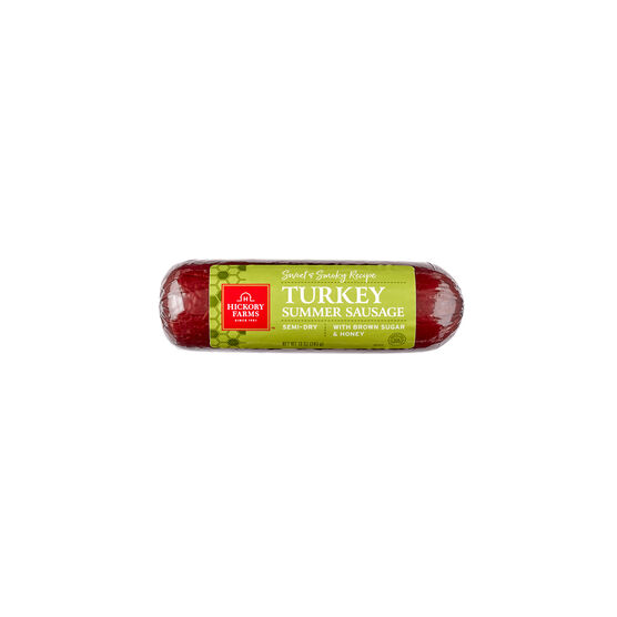 Alternate View of Sweet & Smoky Turkey Summer Sausage Packaged